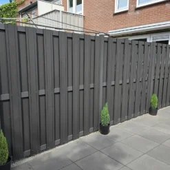 Sale C-Wood Schutting set composiet Stijl antraciet met antraciet aluminium frame (5,67 meter)