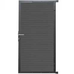 Clearance C-Wood Tuindeur aluminium antraciet frame Rhombus Triple - composiet rock grey (90 x 180 cm)