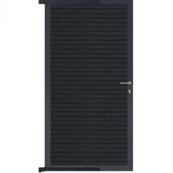 Online C-Wood Tuindeur aluminium antraciet frame Rhombus Triple - composiet antraciet (90 x 180 cm)