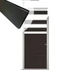 Hot C-Wood Tuindeur aluminium blank frame Mix & Match - composiet antraciet (90 x 180 cm)
