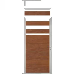 Clearance C-Wood Tuindeur aluminium blank frame Mix & Match - hardhout Bamboe (90 x 180 cm)