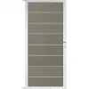 Best C-Wood Tuindeur aluminium wit frame Modular - composiet co-ex grijs (90 x 180 cm)