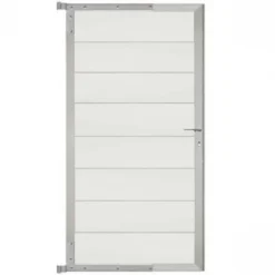 Sale C-Wood Tuindeur aluminium blank frame Modular - composiet co-ex wit (90 x 180 cm)