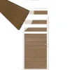 Best C-Wood Tuindeur aluminium wit frame Mix & Match - composiet bruin gevlamd (90 x 180 cm)