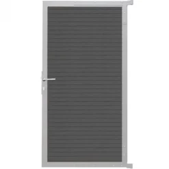 Online C-Wood Tuindeur aluminium blank frame Rhombus Triple - composiet rock grey (90 x 180 cm)