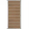 Sale C-Wood Tuindeur aluminium blank frame Modular - composiet bruin gevlamd (90 x 200 cm)