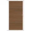 New C-Wood Tuindeur composiet Como teak met wit alu kader (90 x 180 cm)