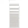 C-Wood Tuindeur composiet Garda beige met wit alu kader (90 x 180 cm)