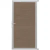 Sale C-Wood Tuindeur composiet Como vergrijsd bruin met blank alu kader (90 x 180 cm)