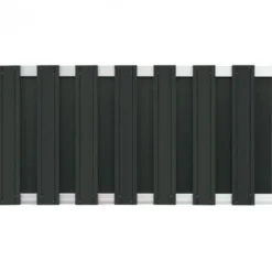 Clearance C-Wood Tuinhek met poort set composiet Stijl antraciet met blank aluminium frame (4,88 mtr)