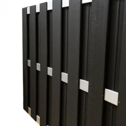 Outlet C-Wood Tuinhek set composiet Bari antraciet met blank aluminium frame (5,68 mtr)