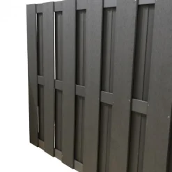 C-Wood Tuinhek set composiet Bari antraciet met antraciet aluminium frame (3,81 mtr)