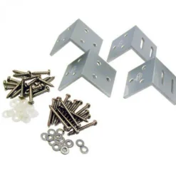 Outlet C-Wood Tuinhek set composiet antraciet Design met blank alu frame (5,68 mtr)