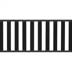 New C-Wood Tuinhek set composiet antraciet Design met antraciet alu frame (5,68 mtr)