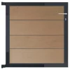 Discount C-Wood Tuinpoort aluminium antraciet frame Modular - composiet teak (90 x 90 cm)