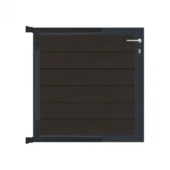 C-Wood Tuinpoort aluminium antraciet frame Mix & Match - composiet antraciet (90 x 90 cm)