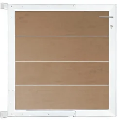 Clearance C-Wood Tuinpoort aluminium wit frame Modular - composiet teak (90 x 90 cm)