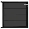 New C-Wood Tuinpoort aluminium zwart frame Modular - composiet antraciet (90 x 90 cm)