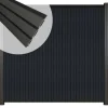 C-Wood Zelfbouw schutting verticaal Rhombus Triple antraciet - antraciet alu accessoires (170 x 180 cm)