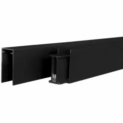 C-Wood Zelfbouw schutting verticaal Rhombus Triple bruin gevlamd - zwart alu accessoires (170 x 180 cm)