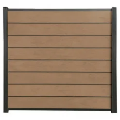 Best C-Wood Zelfbouw schutting composiet Modular teak - antraciet alu accessoires (180 x 180 cm)