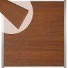 Best C-Wood Zelfbouw schutting hardhout Mix & Match Bamboe - blank alu accessoires (180 x 200 cm)