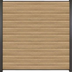 Sale C-Wood Zelfbouw schutting composiet Rhombus Triple teak - antraciet alu accessoires (180 x 200 cm)