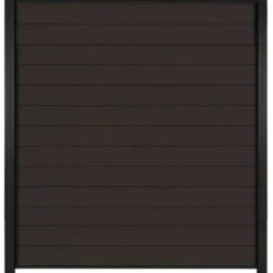 Best C-Wood Zelfbouw schutting composiet Mix & Match antraciet - zwart alu accessoires (180 x 200 cm)