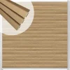 Clearance C-Wood Zelfbouw schutting composiet Rhombus Triple teak - blank alu accessoires (180 x 200 cm)
