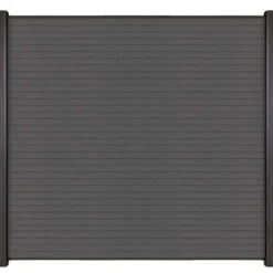 Clearance C-Wood Zelfbouw schutting composiet Rhombus Triple rock grey - antraciet alu accessoires (180 x 180 cm)