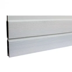 Discount C-Wood Zelfbouw schutting verticaal Rhombus Double wit - wit alu accessoires (170 x 180 cm)