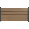 Best C-Wood Zelfbouw schutting composiet Modular bruin gevlamd - antraciet alu accessoires (180 x 97 cm)