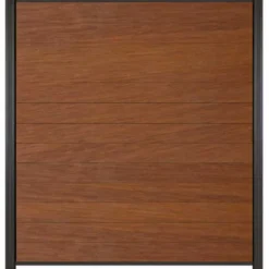 Best C-Wood Zelfbouw schutting hardhout Mix & Match Bamboe - antraciet alu accessoires (180 x 200 cm)
