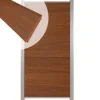 Discount C-Wood Zelfbouw schutting hardhout Mix & Match Bamboe - blank alu accessoires (90 x 180 cm)