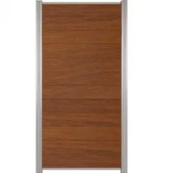 Discount C-Wood Zelfbouw schutting hardhout Mix & Match Bamboe - blank alu accessoires (90 x 180 cm)