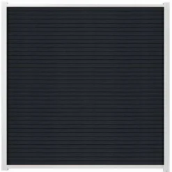 Online C-Wood Zelfbouw schutting composiet Rhombus Triple antraciet - wit alu accessoires (180 x 200 cm)