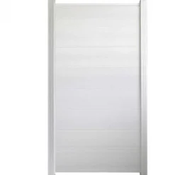 Hot C-Wood Zelfbouw schutting composiet Modular wit - wit alu accessoires (90 x 180 cm)