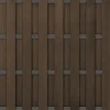 New C-Wood Zelfbouw schutting composiet Bari donkerbruin met antra alu accessoires (180 x 180 cm)