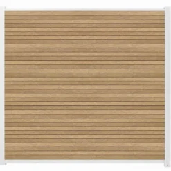 Online C-Wood Zelfbouw schutting composiet Rhombus Triple teak - wit alu accessoires (180 x 180 cm)