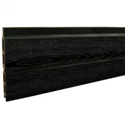 Outlet C-Wood Zelfbouw schutting verticaal Rhombus Double zwart - wit alu accessoires (170 x 180 cm)