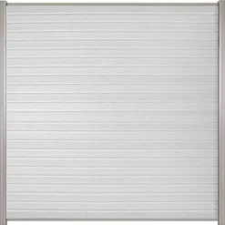 Hot C-Wood Zelfbouw schutting composiet Rhombus Double wit - blank alu accessoires (180 x 180 cm)