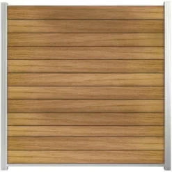 C-Wood Zelfbouw schutting hardhout Mix & Match Ipé - wit alu accessoires (180 x 180 cm)