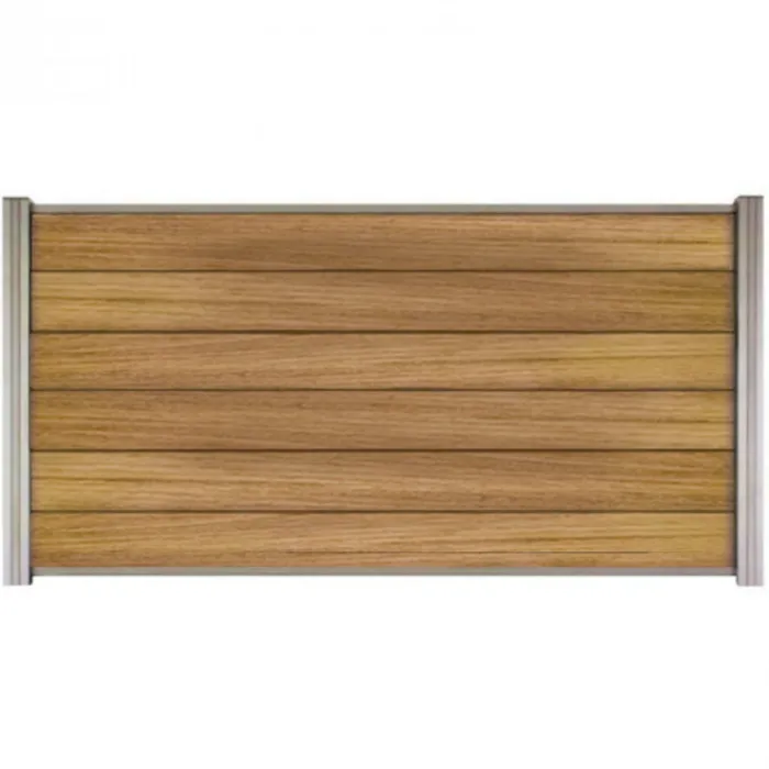 Hot C-Wood Zelfbouw schutting hardhout Mix & Match Ipé - blank alu accessoires (180 x 90 cm)
