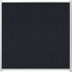 New C-Wood Zelfbouw schutting verticaal Rhombus Triple antraciet - wit alu accessoires (170 x 180 cm)