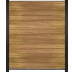 Online C-Wood Zelfbouw schutting hardhout Mix & Match Ipé - zwart alu accessoires (180 x 200 cm)