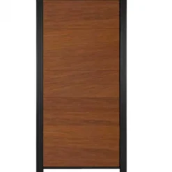 Best C-Wood Zelfbouw schutting hardhout Mix & Match Bamboe - zwart alu accessoires (90 x 180 cm)