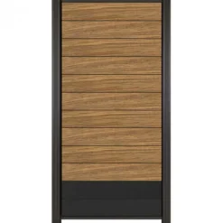 C-Wood Zelfbouw schutting hardhout Mix & Match Thermo Fraké / antraciet - antraciet alu accessoires (90 x 180 cm)