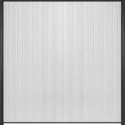 Hot C-Wood Zelfbouw schutting verticaal Rhombus Double wit - antraciet alu accessoires (170 x 180 cm