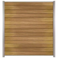 Outlet C-Wood Zelfbouw schutting hardhout Mix & Match Ipé - blank alu accessoires (180 x 200 cm)