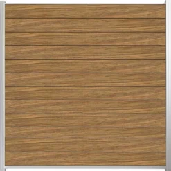 Sale C-Wood Zelfbouw schutting hardhout Mix & Match Thermo Fraké - wit alu accessoires (180 x 180 cm)